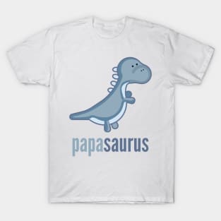 Papasaurus Shirt Family Dinosaur Shirt Set T-Shirt